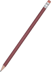 Promotional Standard Pencil with Eraser - Burgundy