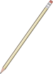 Promotional Standard Pencil with Eraser - Gold