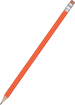 Promotional Standard Pencil with Eraser - Orange