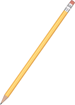 Promotional Standard Pencil with Eraser - Yellow