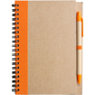 Recycled Notepad & Pen Set - Orange