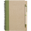 Recycled Notepad & Pen Set - Green