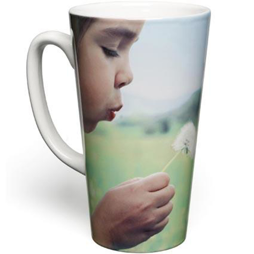 Photo Print Tall Latte Mug - Branded