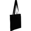 Coloured Cotton Tote Bag - Black