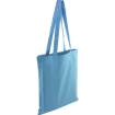 Coloured Cotton Tote Bag - Light Blue