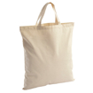Short Handle Cotton Tote Bag - Natural