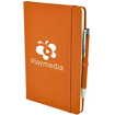 A5 Soft Touch Notebook & Pen - Amber