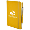 A5 Soft Touch Notebook & Pen - Yellow
