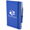 A5 Soft Touch Notebook & Pen - Blue
