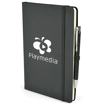 A5 Soft Touch Notebook & Pen - Dark Grey