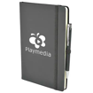 A5 Soft Touch Notebook & Pen - Grey