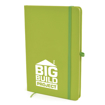 A5 Soft Touch PU Notebook - Lime Green