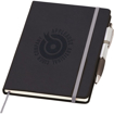 Noir Notebook with Pen - Silver (Debossed)