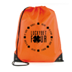 Promotional Polyester Drawstring Bag - Orange