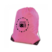Promotional Polyester Drawstring Bag - Light Pink