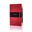 Ivory Matra Large Weekly Diary with Pencil - Red