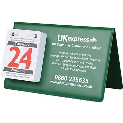 PVC Easel Calendar - Green