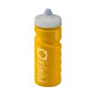 Finger Grip Sports Bottle 500ml - Yellow with White Valve Lid