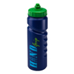 Finger Grip Sports Bottle 750ml - Blue with Green Valve Lid