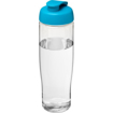 700ml Tempo Sports Bottle - Transparent bottle & cyan lid