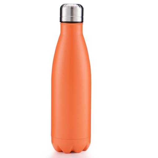 500ml Metal Bottle - Matt Orange