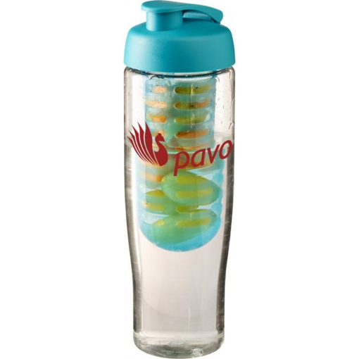 700ml Tempo Fruit Infuser Bottle - Blue, Printed with your logo