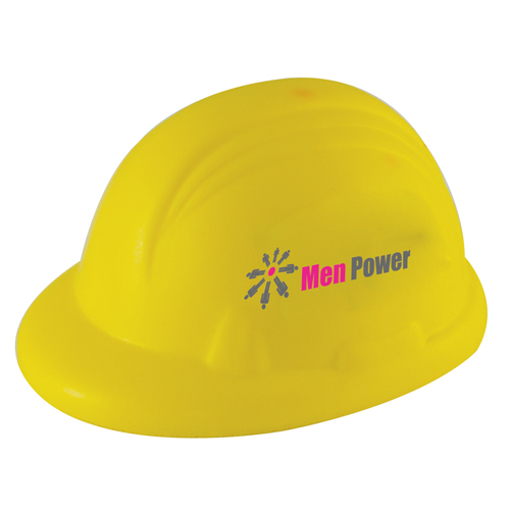 Stress Hard Hat - Yellow Branded