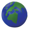 Globe Stress Toy - Dark Blue & Green