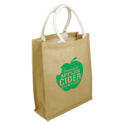 Biodegradable Jute Everyday Shopper - Printed with your Logo
