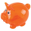 Mini Translucent Piggy Bank - Amber