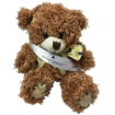 12cm Paw Teddy Bear with Sash - Cinnamon