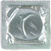 Printed Condom Foil with Full Colour Sticker - Silver