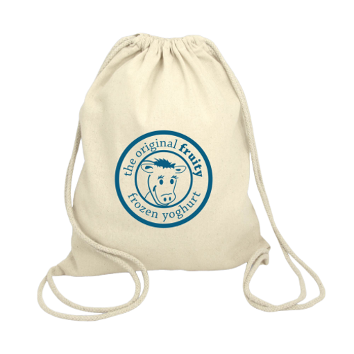 Cotton Drawstring Backpack - Branded