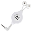 Retractable Ear Buds - White