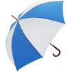 Woodstick Umbrella - Royal Blue & White
