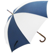 Woodstick Umbrella - Navy & White