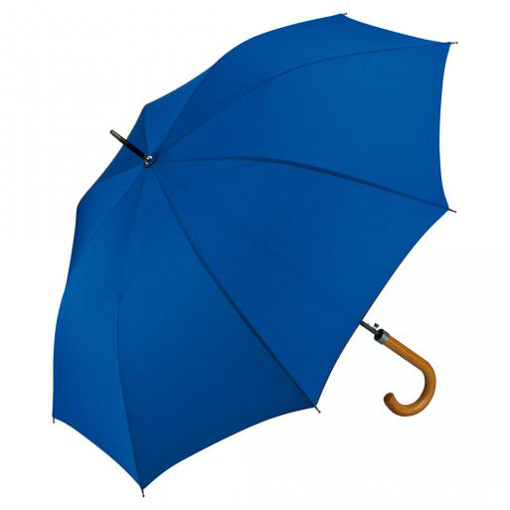 Fare Automatic Crook Handle Umbrella - Euro Blue