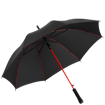 Fare Automatic Colourline Umbrella - Red Promotional Labelling