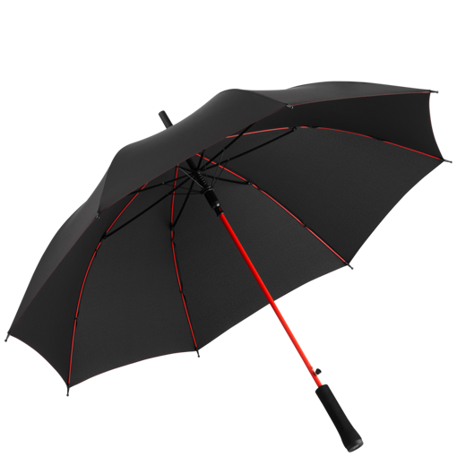 Fare Automatic Colourline Umbrella - Red Promotional Labelling