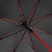 Fare Automatic Colourline Umbrella - Red Stem & Ribs