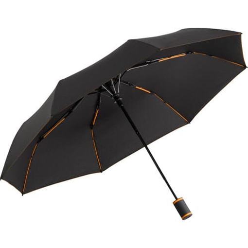 Fare Mini Style Automatic Umbrella - Anthracite & Orange