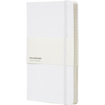 Large Moleskine Hardback Ruled Notebook - White