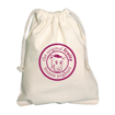 Natural Large Cotton Pouch - Branded