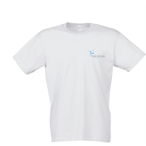 White Gildan Kids Softstyle T-Shirt - White Branded