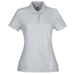 Fruit of the Loom Lady Fit Polo Shirt - Heather Grey