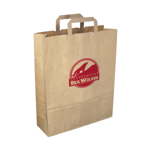 Recycled Large Paper Carrier Bag - Branded