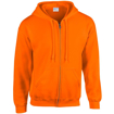Gildan Zipped Hoodie - Safety Orange