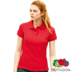Fruit of the Loom Lady Fit Polo Shirt - Red