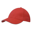 Brushed Heavy Cotton Cap - Red/White