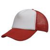 Two Tone Truckers Mesh Cap - White & Red